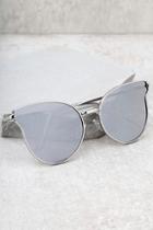 Lulus Zenon Silver Mirrored Sunglasses