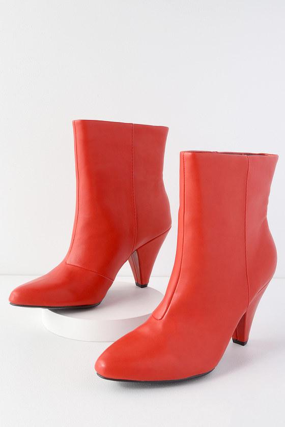 Dv By Dolce Vita Boss Red Stella Mid Calf Booties | Lulus