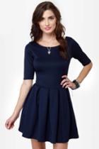 Lulus | Exclusive Sweet Thing Navy Blue Dress