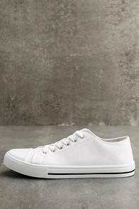 Qupid Americana White Canvas Sneakers