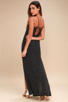 Island Holiday Black And White Print Halter Maxi Dress | Lulus