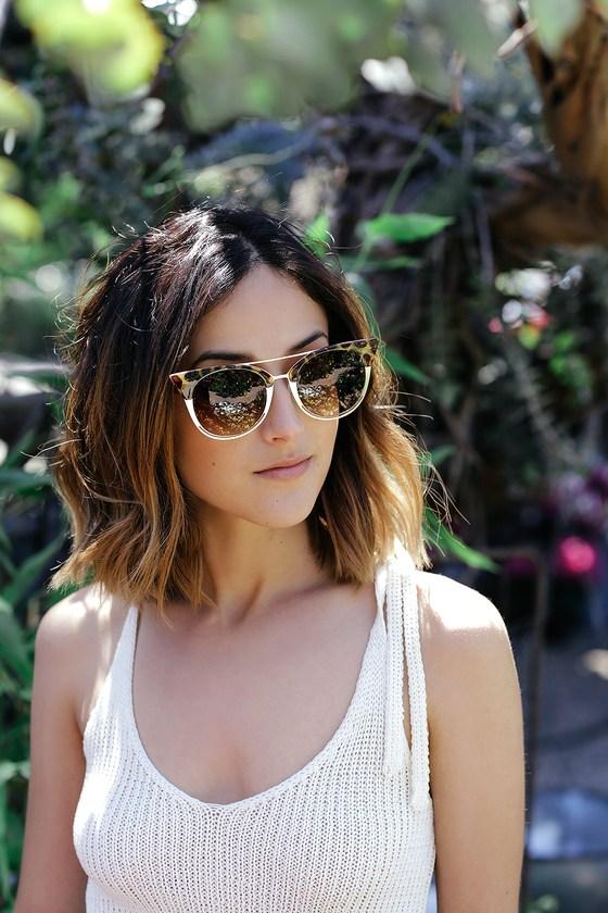 Freddie Tortoise And Gold Sunglasses | Lulus