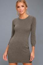 Jack By Bb Dakota Marano Grey Sweater Dress