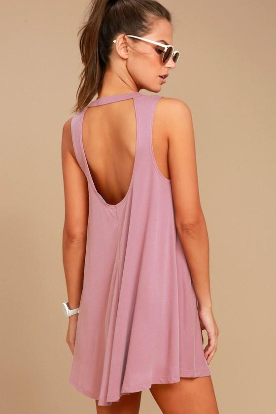 Chasing Sunshine Mauve Swing Dress | Lulus