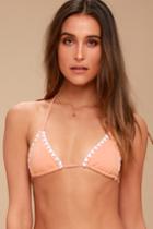 Celinia White And Blush Pink Bikini Top | Lulus