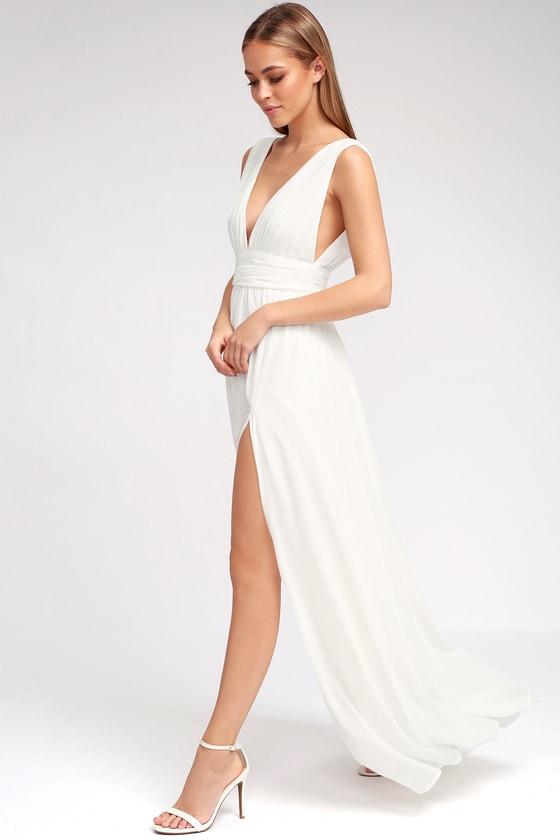 Heavenly Hues White Maxi Dress | Lulus
