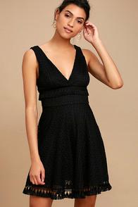 Ali & Jay Kiss Me In The Candlelight Black Lace Dress