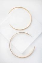 Hoops-y Daisy Brushed Gold Oversized Hoop Earrings | Lulus