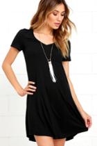 Lulus | Better Together Black Shirt Dress | Size Small
