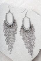Lulus Moira Silver Chain Earrings