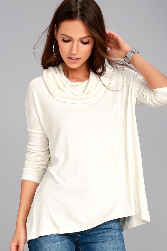 Jack By Bb Dakota | Hogen Ivory Sweater Top | Size Large | White | Lulus