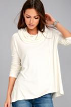 Jack By Bb Dakota | Hogen Ivory Sweater Top | Size Large | White | Lulus