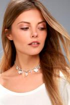 Lulus Lima Silver Choker Necklace