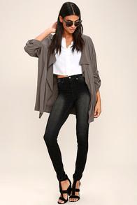 Dittos Kelly Black High-waisted Skinny Jeans