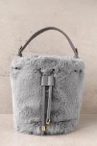 Lulus Pre-fur-ed Choice Grey Faux Fur Bucket Bag