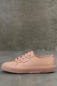 Superga Superga 2750 Fglu Wt Pink Leather Sneakers