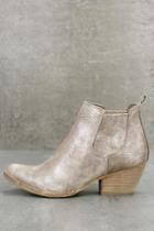 Very Volatile Motivate Taupe Ankle Booties | Lulus
