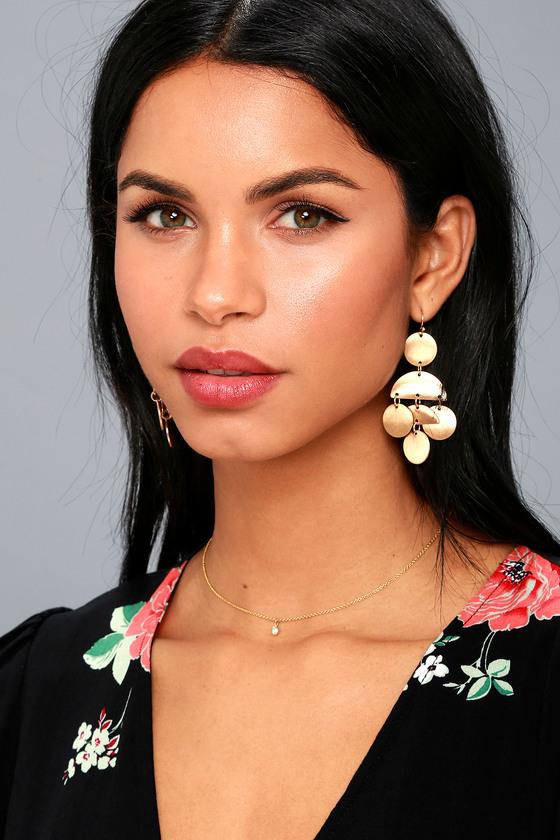 Lulus | Shayleen Gold Earrings