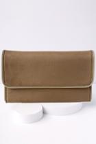 New York Muse Taupe Suede Clutch | Lulus