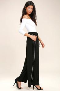 Tavik Purcell Black Wide-leg Pants