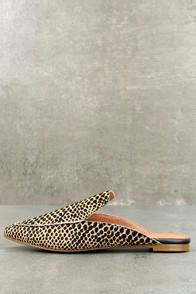Urge Lizzy Cheetah Print Pony Fur Loafer Slides