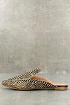 Urge Lizzy Cheetah Print Pony Fur Loafer Slides