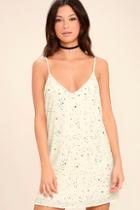 Lulus Gallery Exhibition Black And White Print Shift Dress