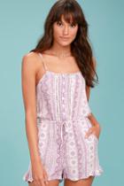 Rhythm Casablanca Mauve Print Romper