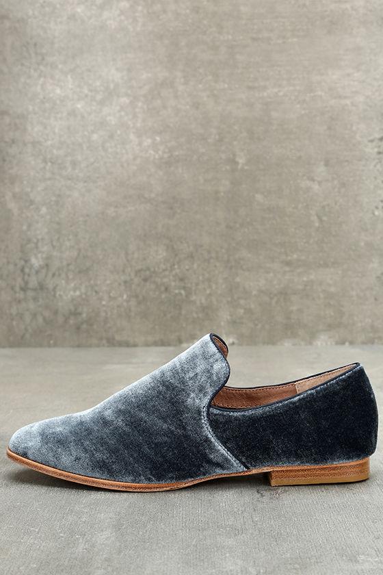 Steven By Steve Madden | Adrianna Blue Velvet Loafers | Size 9.5 | Lulus