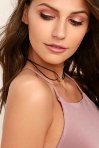 Tranloev Romanticize Clear And Black Choker Necklace