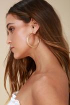 Current Fave Gold Hoop Earrings | Lulus