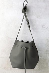 Lulus Ride West Grey Bucket Bag