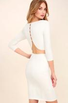 Shape Of You White Bodycon Dress | Lulus