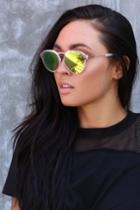Model Behavior White And Pink Mirrored Sunglasses | Lulus