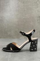 Chelsea Crew Sandra Black Ankle Strap Heels