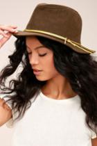 San Diego Hat | Co. Seasons Brown Suede Fedora Hat | 100% Polyester | Vegan Friendly | Lulus