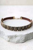 Lulus Temple Of Temptation Gold And Brown Choker