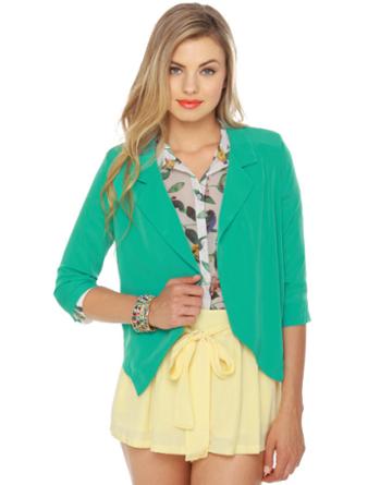 Model Citizen Teal Blazer