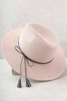 Lulus Sun Dweller Blush Straw Hat