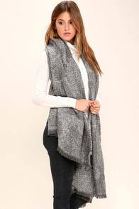 Lulus Burlington Grey Scarf