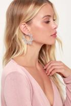 Mullen Silver Hoop Earrings | Lulus