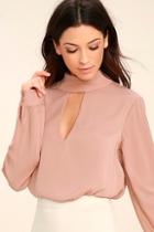 Do & Be Realize Mauve Pink Long Sleeve Top