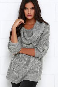 Somedays Lovin' Comfort Inn Grey Oversized Sweater