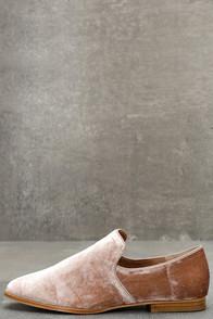 Steven By Steve Madden Adrianna Blush Velvet Loafers