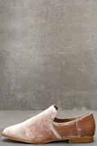 Steven By Steve Madden Adrianna Blush Velvet Loafers