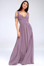Make Me Move Dusty Purple Maxi Dress | Lulus