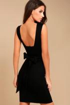 Lulus Glam Affair Black Bodycon Dress