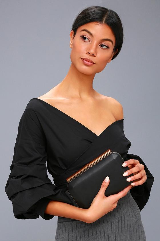 Lulus | Glam Plan Black Clutch