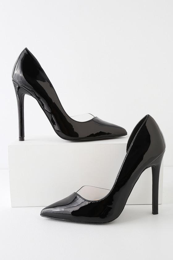 Liliana Issie Black Patent D'orsay Pumps | Lulus