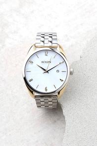Nixon Bullet Silver And Pearl Watch